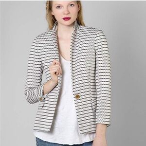 Steven Alan Celeste Cream and Black Blazer Y2K Work Wear Business casual, Size 2